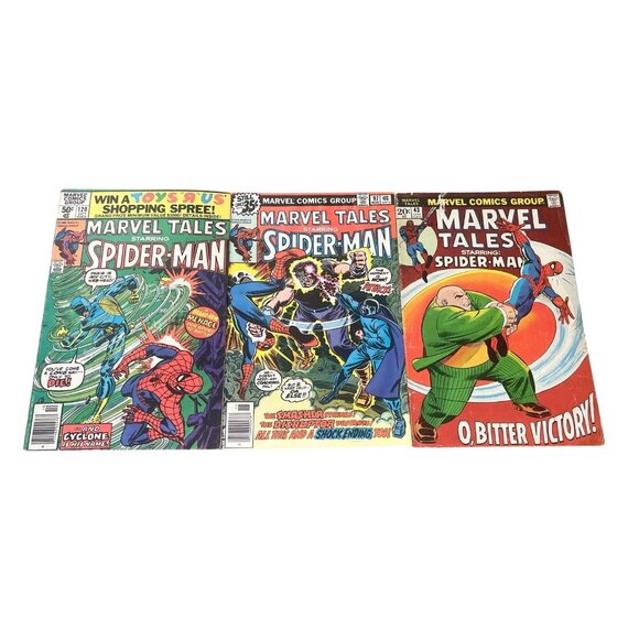 Lot of 7 Marvel Comics Spider-Man, Captain America, Captain Marvel 1970s-80s - Picture 3 of 5